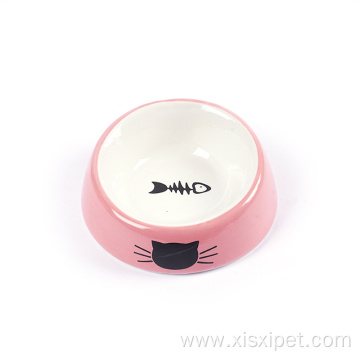 Cute pet feeding bowl ceramic food puppy bowl